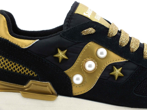 CUSTOM / Saucony Shadow Original Sneaker Black Gold S1108-721