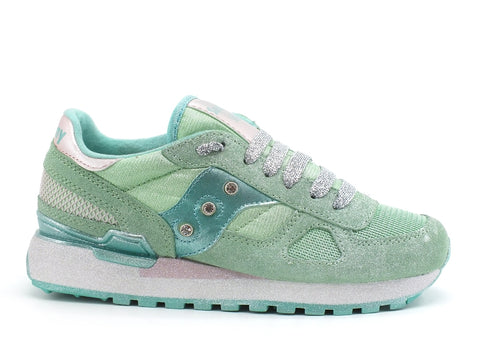 CUSTOM / Saucony Shadow Sneaker Mint Green Silver Spray S1108-747