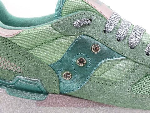 CUSTOM / Saucony Shadow Sneaker Mint Green Silver Spray S1108-747