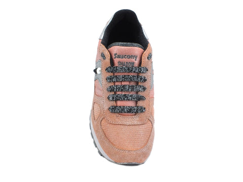 CUSTOM / SAUCONY Shadow Sneaker Coral Black Silver Spray S1108-739