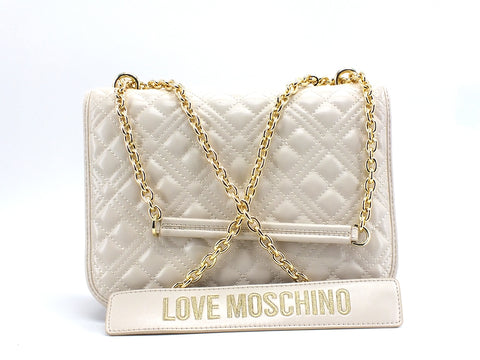 LOVR MOSCHINO Borsa Tracolla Trapuntata Avorio JC4000PP1BLA0110