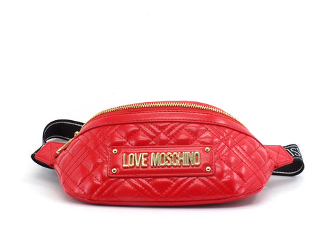 LOVE MOSCHINO Marsupio Quilted Logo Oro Rosso JC4011PP1BLA0500