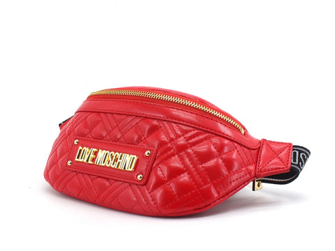 LOVE MOSCHINO Marsupio Quilted Logo Oro Rosso JC4011PP1BLA0500