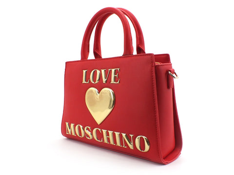 LOVE MOSCHINO Borsa Manico Tracolla Cuore Oro Rosso JC4034PP1BLE0500