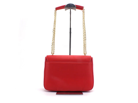 LOVE MOSCHINO Borsa Tracolla Manici Catena Logo Oro Rosso JC4035PP1BLE0500