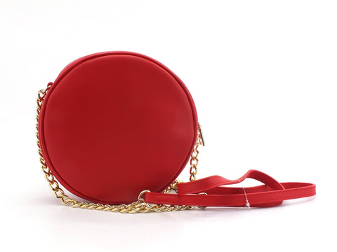 LOVE MOSCHINO Pochette Tonda Tracolla Logo Oro Rosso JC4036PP1BLE0500