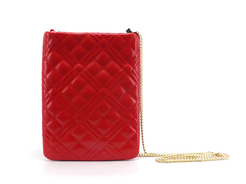 LOVE MOSCHINO Tracolla Catena Trapuntato Rosso JC4060PP1BLA0500