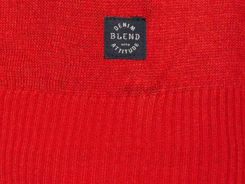 BLEND Maglione Pull Renna Beer Natale Rosso 20707552