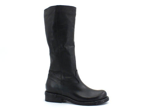 JIUDIT Stivale Pelle Chiodi Nero 1512FC