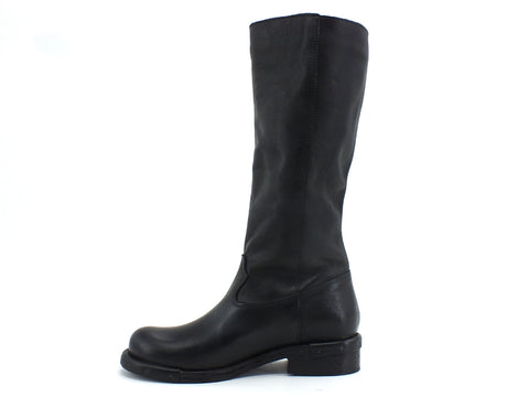 JIUDIT Stivale Pelle Chiodi Nero 1512FC