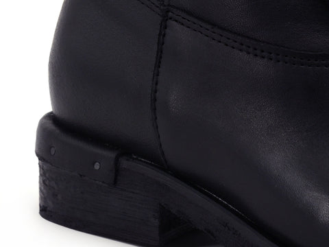 JIUDIT Stivale Pelle Chiodi Nero 1512FC