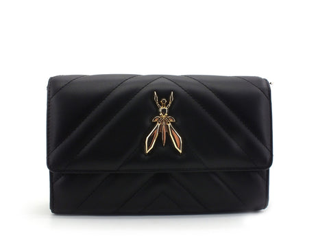 PATRIZIA PEPE Borsa Tracolla Logo Pelle Nero 2V9798-A8K7