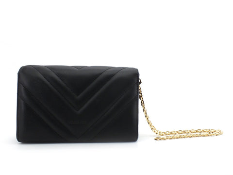 PATRIZIA PEPE Borsa Tracolla Logo Pelle Nero 2V9798-A8K7