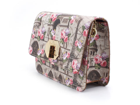 BAGGHY Belt Bag B61 Tracolla Stampa Parigi Multicolor B18IB61UPG01