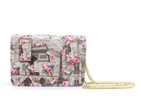 BAGGHY Belt Bag B61 Tracolla Stampa Parigi Multicolor B18IB61UPG01
