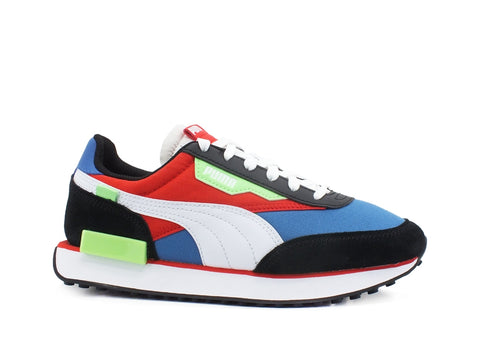 PUMA Future Rider Play On JR Sneaker Black White Red 372349 12