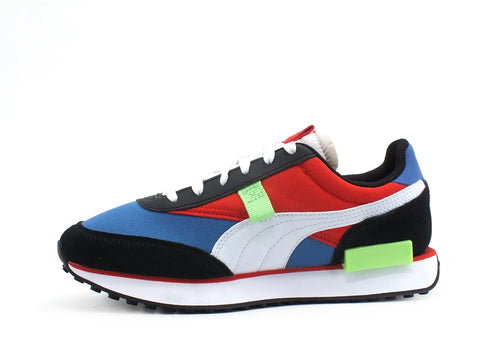 PUMA Future Rider Play On JR Sneaker Black White Red 372349 12