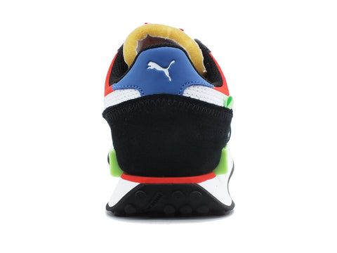 PUMA Future Rider Play On JR Sneaker Black White Red 372349 12