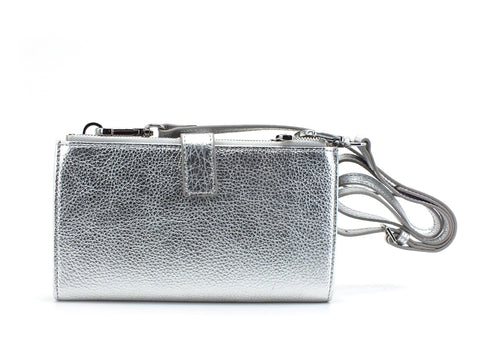 PATRIZIA PEPE Portafoglio Donna Tracolla Silver 2V9774-A4U8N