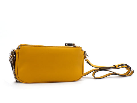 GUESS Arie Mini Doppia Pochette Trapuntata Giallo MariGold VG788570