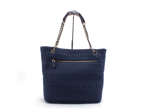 GUESS Brinkley Borsa Shopper Trapuntata Blu VG787123
