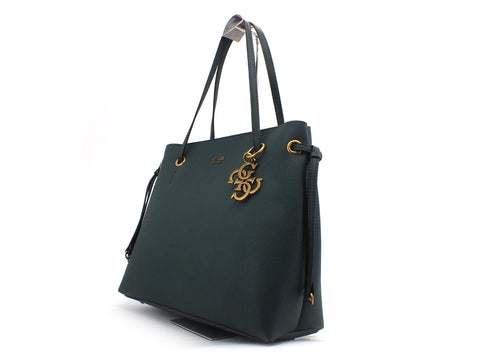 GUESS Digital Big Borsa Manici Logo Verde AB685324