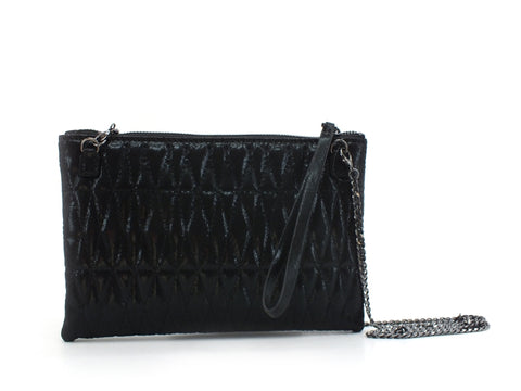 GUESS Pixi Mini Pochette Trapuntata Clutch Black VM788469