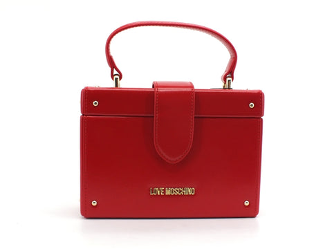LOVE MOSCHINO Borsa Tracolla Rigida Pelle Rosso JC4106PP1BLI0500