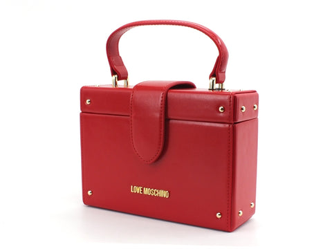 LOVE MOSCHINO Borsa Tracolla Rigida Pelle Rosso JC4106PP1BLI0500