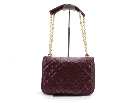 LOVE MOSCHINO Borsa Trapuntata Tracolla Manici Catena Vino JC4200PP0BKA0552