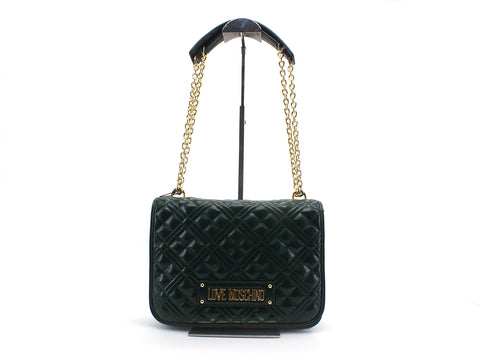 LOVE MOSCHINO Borsa Trapuntata Manici Catena Verde JC4200PP0BKA0850