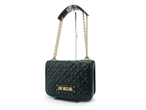 LOVE MOSCHINO Borsa Trapuntata Manici Catena Verde JC4200PP0BKA0850