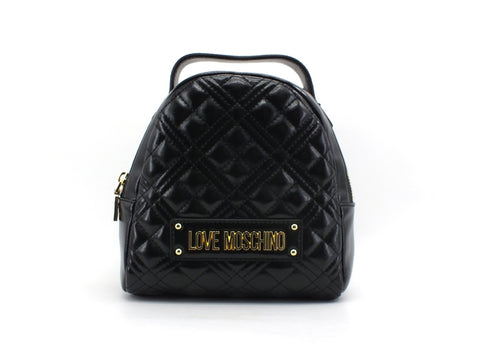 LOVE MOSCHINO Zaino Trapuntato Nappa Logo Nero JC4201PP0BKA0000