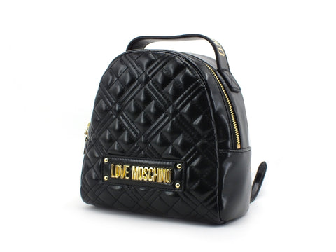 LOVE MOSCHINO Zaino Trapuntato Nappa Logo Nero JC4201PP0BKA0000