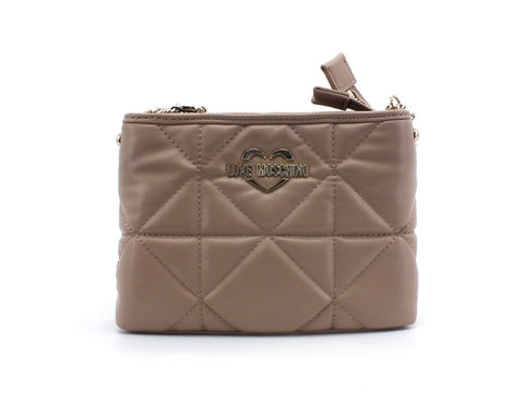 LOVE MOSCHINO Tracolla Trapuntata Catena Taupe JC4210PP0BKB0209