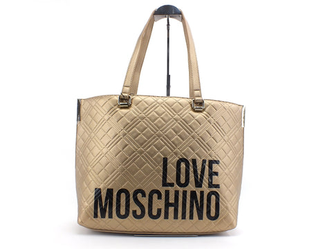 LOVE MOSCHINO Borsa Shopper Trapuntata Oro JC4229PP0BKE090A