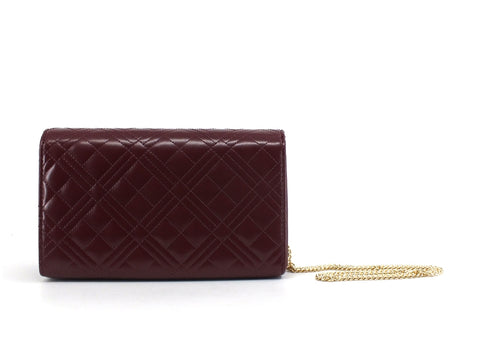 LOVE MOSCHINO Pochette Trapuntata Tracolla Catena Vino JC4261PP0BKA0552