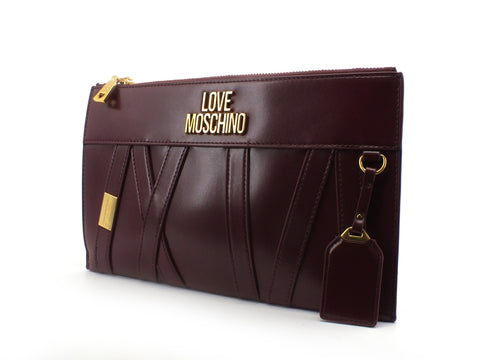 LOVE MOSCHINO Pochette Borsa Intreccio Vino JC4278PP0BKS0552