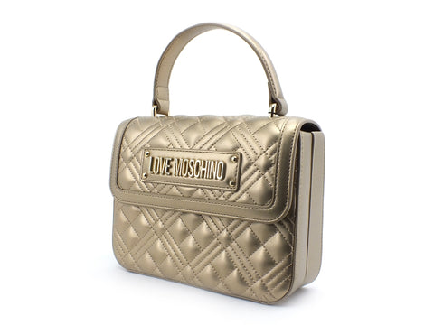 LOVE MOSCHINO Borsa Tracolla Trapuntata Manico Oro JC4306PP0BKA0901