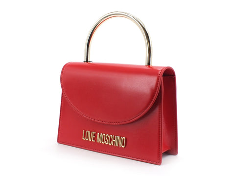LOVE MOSCHINO Borsa Tracolla Rigida Manico Rosso JC4307PP0BKT0500