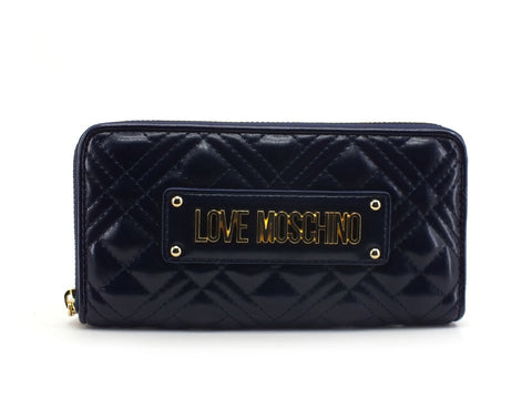 LOVE MOSCHINO Portafoglio Quilted Nappa Trapuntato Navy JC5600PP1BLA0751
