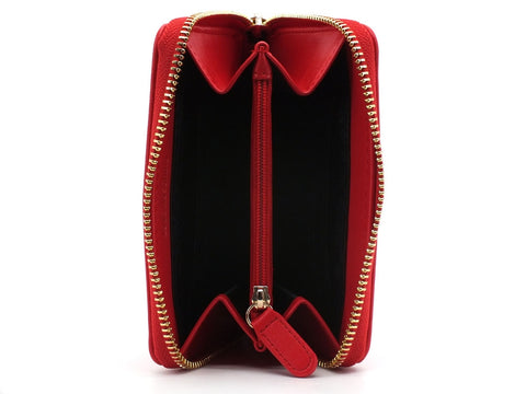LOVE MOSCHINO Portafoglio Small Around Cuore Rosso Oro JC5610PP1BLE0500
