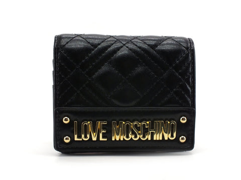 LOVE MOSCHINO Portafoglio Small Quilted Nero JC5631PP0BKA0000
