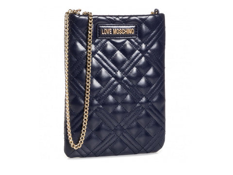LOVE MOSCHINO Tracolla Catena Trapuntato Blu JC4060PP1BLA0751
