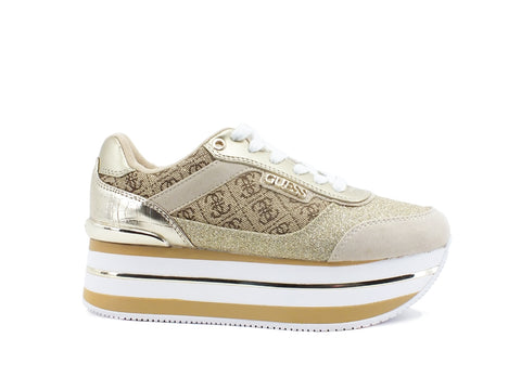 GUESS Running Platform Loghi Lux Beige Brown FL5HNSFAL12