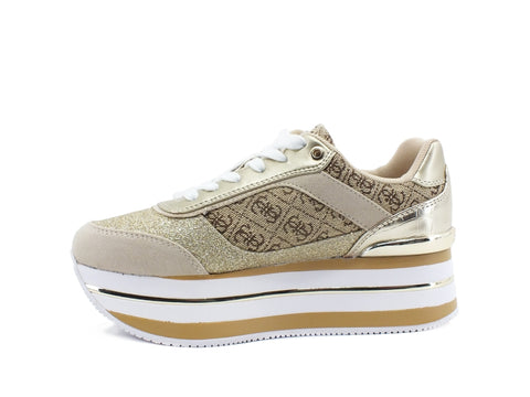GUESS Running Platform Loghi Lux Beige Brown FL5HNSFAL12