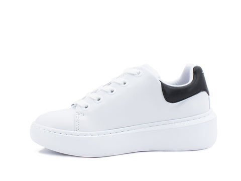 GUESS Sneaker Platform Retro White Black FL6BRDELE12