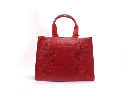 LOVE MOSCHINO Borsa Croco Logo Rosso JC4056PP1BLH150A