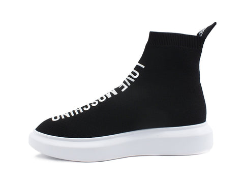 LOVE MOSCHINO Calzino Elastic Platform Nero JA15184G1CIZ1000