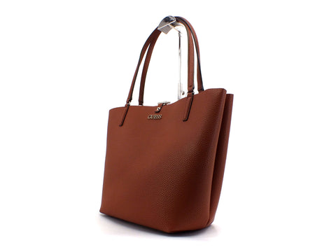 GUESS Alby Borsa Doppia Manici Pochette Cognac VG745523